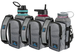 Water Bottle Holder Bottle Cooler w Adjustable Shoulder Strap 16 oz to 25oz
