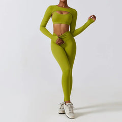 3 Piece Yoga Set Workout Outfits Women