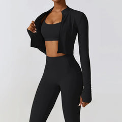 3 Piece Yoga Set Workout Outfits Women