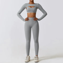 3 Piece Yoga Set Workout Outfits Women