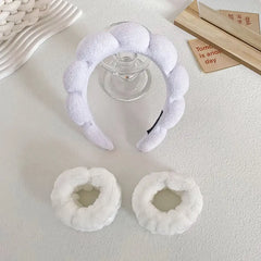 Twist Sponge Headband Wrist Strap Suit Women