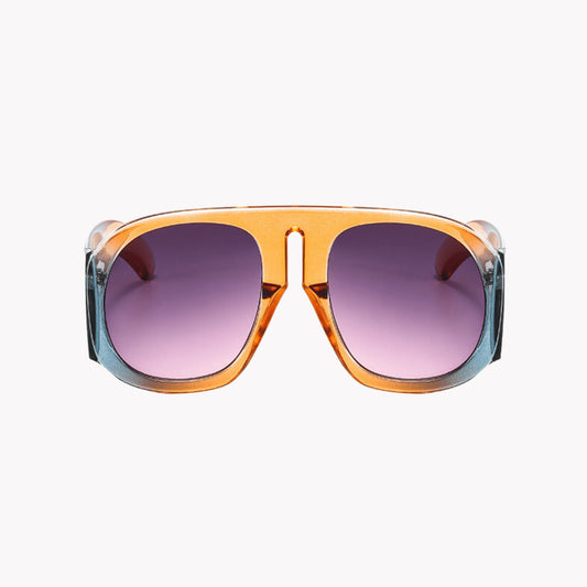 Round Thick Frame Jag Sunglasses
